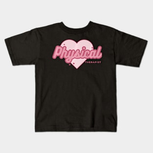 Physical Therapist Valentine_s Day Premium Kids T-Shirt